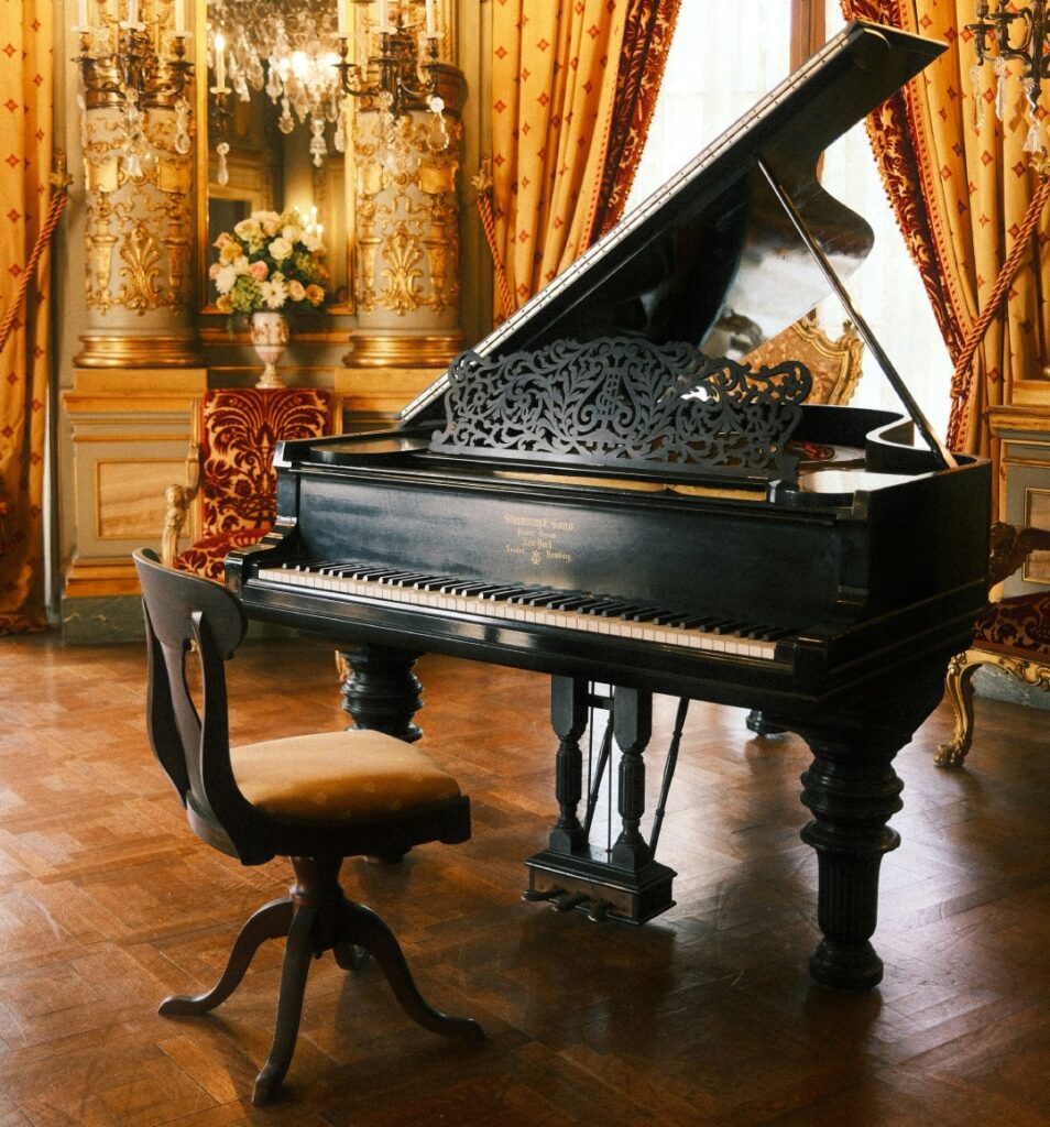 Vintage grand piano